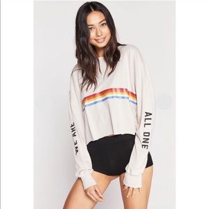 Spiritual Gangster All One Oversized Crop LS Tee